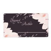 Étiquette Signed by the Author, Flower Bookplate (Devant)