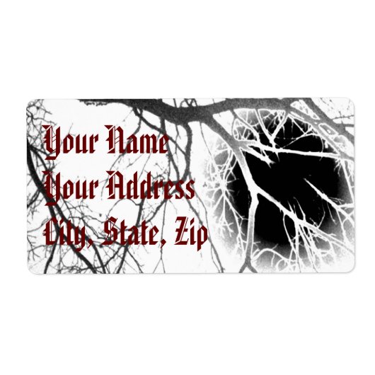 Étiquette Silhouette (Devant)