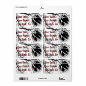 Étiquette Silhouette (Feuille entière)