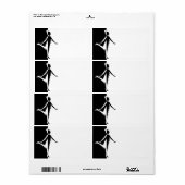 Étiquette Silhouette (Feuille entière)