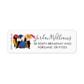 Étiquette Silhouette de caractères FRIENDS™ (Devant)