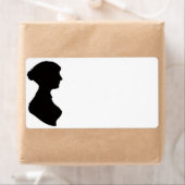 Étiquette Silhouette de Jane Austen (En situation)