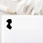 Étiquette Silhouette de Jane Austen (En situation)