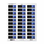 Étiquette Silhouette d'un moulin à vent (Feuille entière)