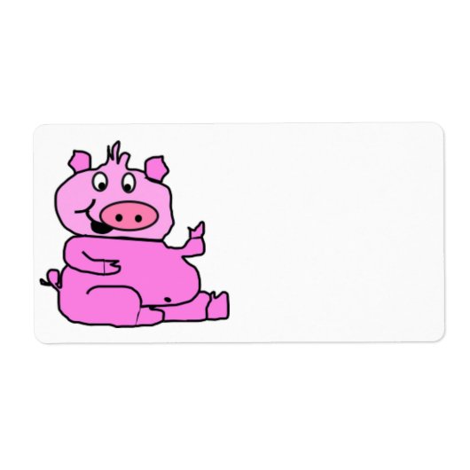 ÉTIQUETTE SILLY PIGGY (Devant)