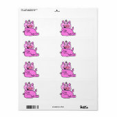 ÉTIQUETTE SILLY PIGGY (Feuille entière)