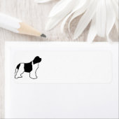 Étiquette silo newfie blanc noir (En situation)