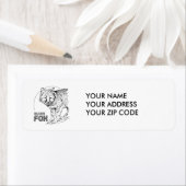 ÉTIQUETTE SILVER FOX VINTAGE (En situation)