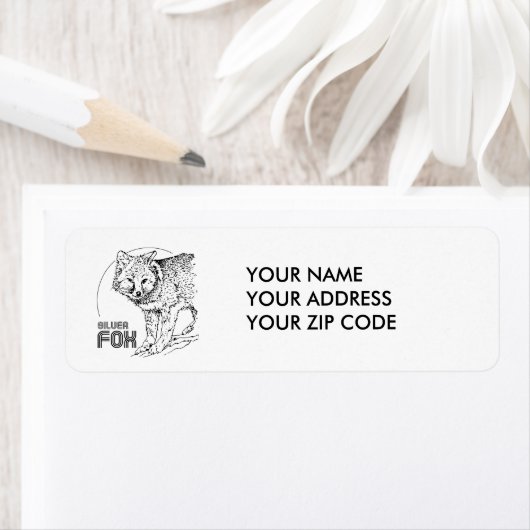 ÉTIQUETTE SILVER FOX VINTAGE (En situation)