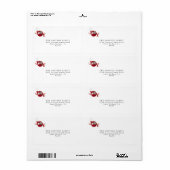 Étiquette Silver Snowflake Joyeux Noël Joie Photo Holiday (Feuille entière)