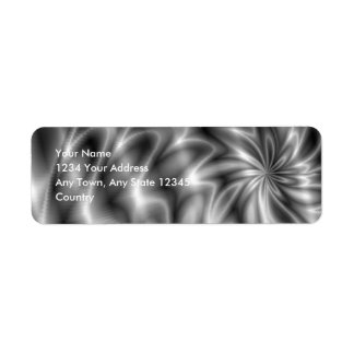 Étiquette Silver Swirl