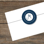 Étiquette Simplants Flakes Blue Adresse de retour