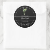 Étiquette simple à base d'huile de basilic fait ma (Sac)