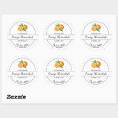 Étiquette simple à base d'orange (Feuille)