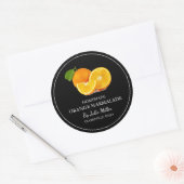 Étiquette simple à base d'orange (Enveloppe)