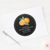 Étiquette simple à base d'orange (Enveloppe)