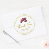 Étiquette simple à confiture de Merci de frais (Enveloppe)