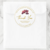 Étiquette simple à confiture de Merci de frais (Sac)