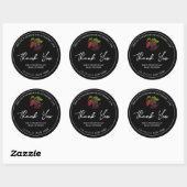 Étiquette simple à confiture de Merci de frais (Feuille)
