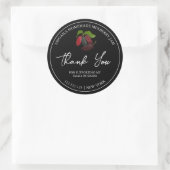 Étiquette simple à confiture de Merci de frais (Sac)
