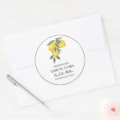 Étiquette simple à courge de citron fait maison (Enveloppe)