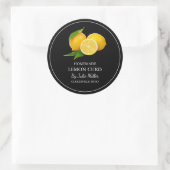 Étiquette simple à courge de citron fait maison (Sac)