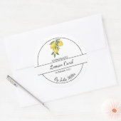 Étiquette simple à courge de citron fait maison (Enveloppe)