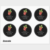 Étiquette simple à la confiture de fraises maison (Feuille)