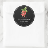 Étiquette simple à la confiture de fraises maison (Sac)