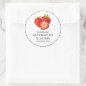 Étiquette simple à la confiture de fraises maison (Sac)
