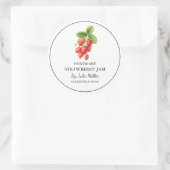 Étiquette simple à la confiture de fraises maison (Sac)