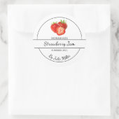 Étiquette simple à la confiture de fraises maison (Sac)