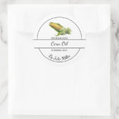 Étiquette simple à l'huile de maïs fait maison (Sac)