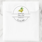 Étiquette simple à l'huile d'olive maison (Sac)