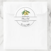 Étiquette simple à l'huile d'olive maison (Sac)
