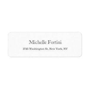 Étiquette Simple Avec Un Design Minimaliste Moderne
