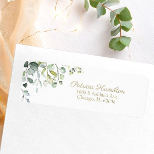 Étiquette Simple Belle Eau Eucalyptus Verdure La