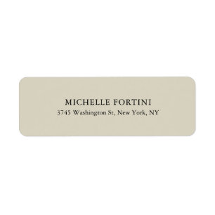 Étiquette Simple classique élégant