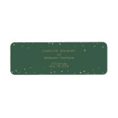 Étiquette Simple classique Mariage de Noël Adresse de retour (Devant)