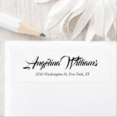 Étiquette Simple classique Professionnel Gras Texte Minimali (En situation)