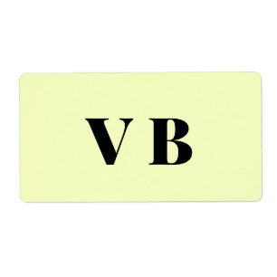 Étiquette simple couleur pastel personnalisée minimale solid