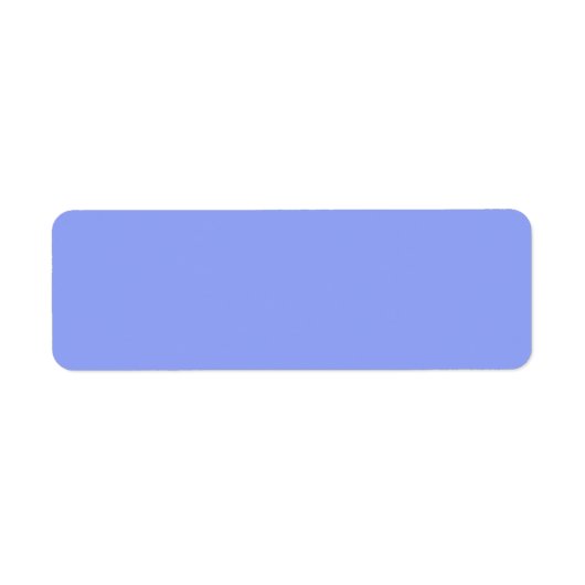 Étiquette simple couleur solide simple personnalisé bleu pas (Devant)
