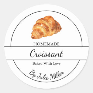 Étiquette simple Croissant fait maison