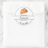 Étiquette simple Croissant fait maison (Sac)
