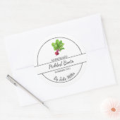 Étiquette simple de betteraves cuites maison (Enveloppe)