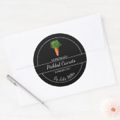Étiquette simple de carottes cuites maison (Enveloppe)