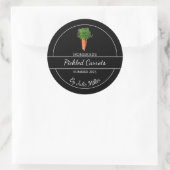 Étiquette simple de carottes cuites maison (Sac)