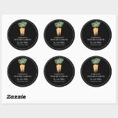 Étiquette simple de carottes cuites maison (Feuille)