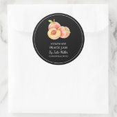 Étiquette simple de confiture de pêche maison (Sac)