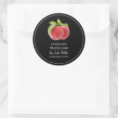 Étiquette simple de confiture de pêche maison (Sac)